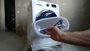 Распаковка — Сушильная машина Samsung DV90TA040AE/LP