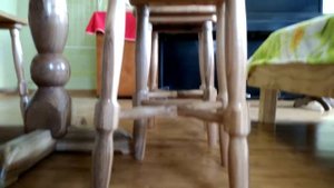 Стол и табуретки, из массива- своими руками