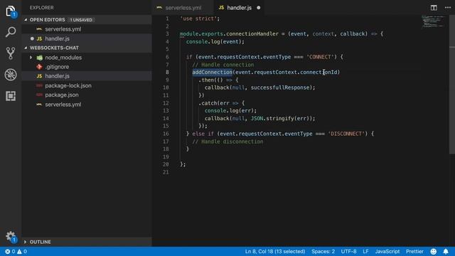 Simple application with API Gateway Websockets | Serverless смотреть онлайн