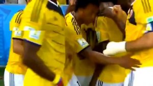 Гол Хамеса Родригеса за сборную Колумбии