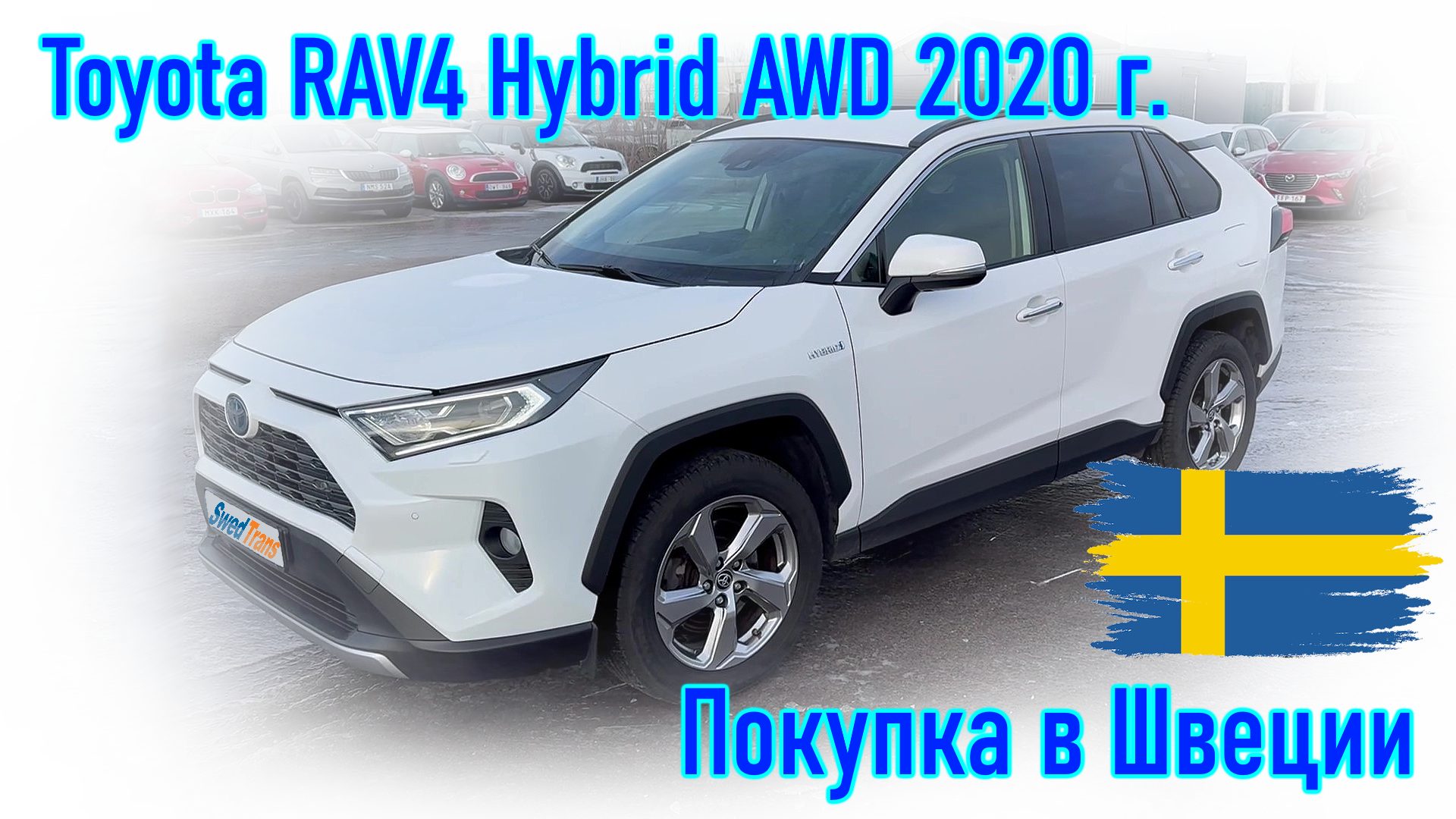 Покупка и пригон авто из Европы (Скандинавия, Швеция).  Toyota RAV4 Hybrid AWD 2020 г.в.