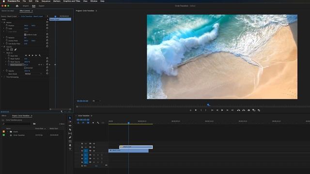 GRACEFUL CIRCLE TRANSITION in Adobe Premiere Pro!