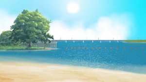Everlasting Summer. Локация "Пляж", день