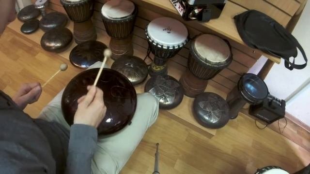 Глюкофон со звукоснимателем Steel Tongue Drum With A Pickup