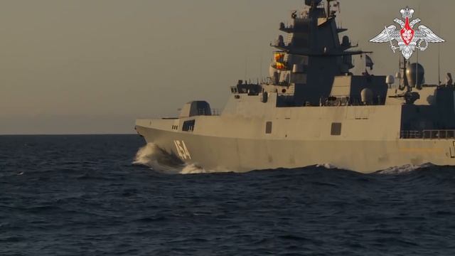 Пуск гиперзвуковой ракеты «Циркон» с борта фрегата «Адмирал Горшков» в Баренцевом море