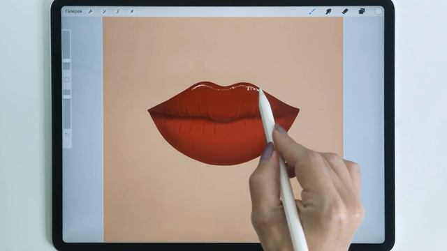 Уроки Procreate. 52. Как нарисовать глянцевые губы смотреть онлайн