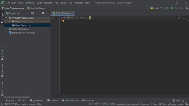 Python 2. How to create project files with basic python syntax