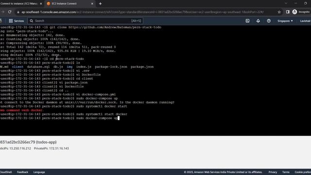 Dockerizing FullStack application using docker compose смотреть онлайн