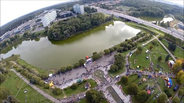 Зеленоград день города Парк Победы аэровидеосъемка