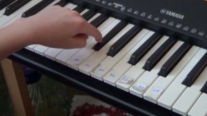 Черный ворон на фортепиано и синтезаторе легко