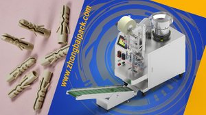 Машина для счета и упаковки распорных дюбелей в пакеты.