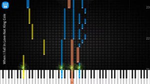 🎹Solo & Chord, When I Fall In Love, Nat King Cole, Synthesia Piano