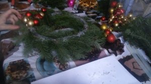 Венок из пихты своими руками