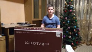 Распаковка телевизора LG