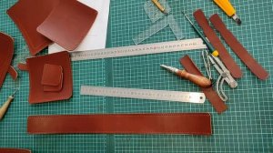 Поясная сумка из кожи "Барселона". Мастер-класс, шаг за шагом.