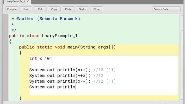 Java Unary Prefix & Postfix Operator - Lab : Lesson - 11@MyStudyHacks51 смотреть онлайн