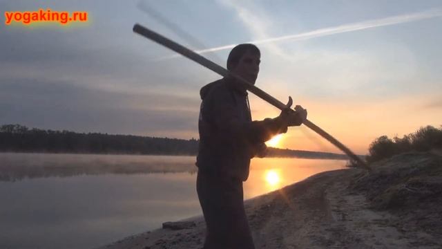 Утренний цигун в Пущино на Оке