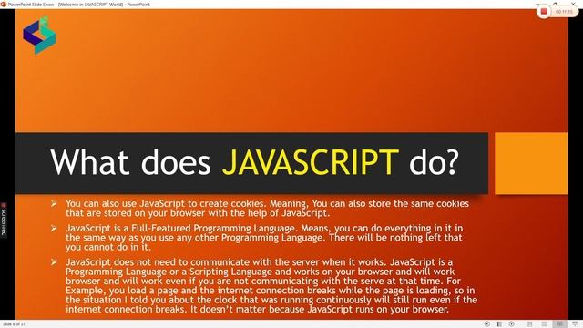 Complete JavaScript Course 2023 | What does JavaScript do | JavaScript Basic to Advanced | 2st Band
