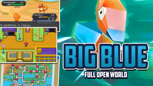Pokemon Big Blue - GBA ROM HACK - Полная игра с открытым миром в Канто с 42 стартерами, мегами и G-M