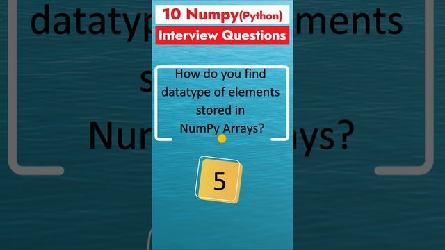 Part 2 - NumPy Interview Questions | Python Library for Data Science