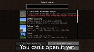 Minecraft - Open world with extended height in 1.18