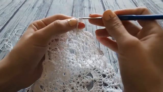 Ажурная салфетка крючком
