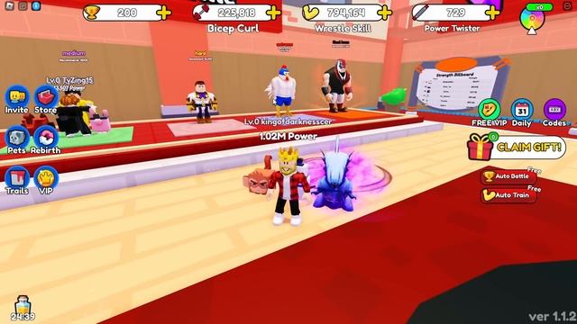 Я СТАЛ САМЫМ СИЛЬНЫМ РЕСТЛЕРОМ В МИРЕ! ROBLOX ВИДЕО смотреть онлайн