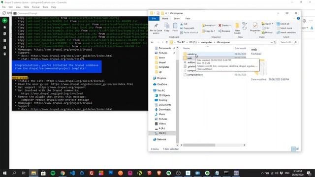 Install Drupal 9 on WAMP with Composer