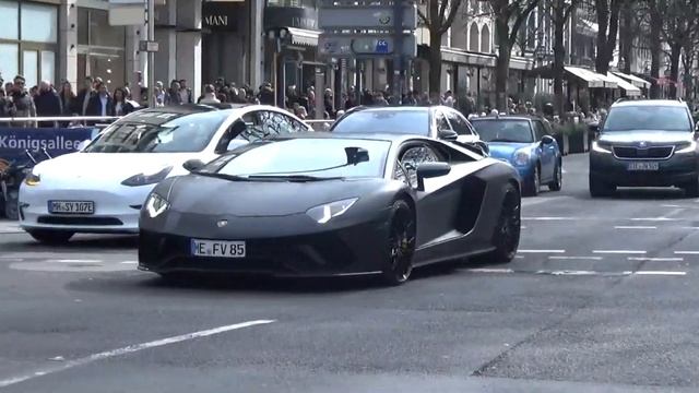 Supercars in Düsseldorf Vol.1- New Porsche 993 GT3RS, Aventador, Novitec F8, 488 Pista, STO, 458 .. смотреть онлайн