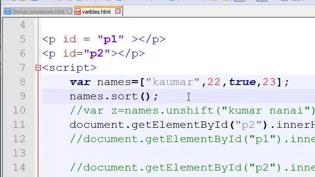 More methods in Array in Javascript  --   English 37-vlr training