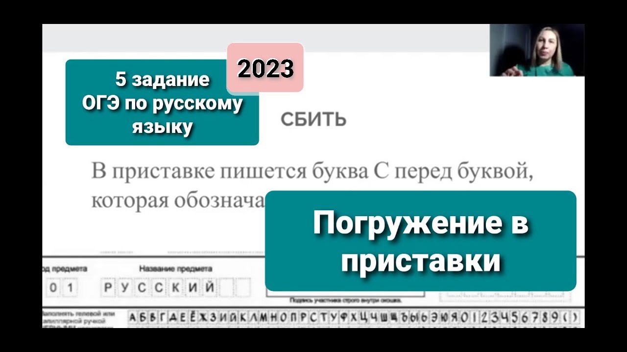 Задание 5 ОГЭ по русскому языку 2023. Полный список слов с правилами на приставки.