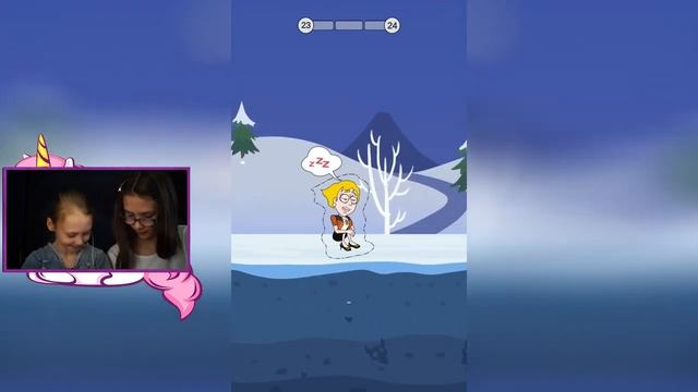 МЫ С СЕСТРОЙ ПРОБУЕМ СПАСТИ ДЕВУШКУ! ИГРАЕМ В ИГРУ SAVE THE GIRL! смотреть онлайн