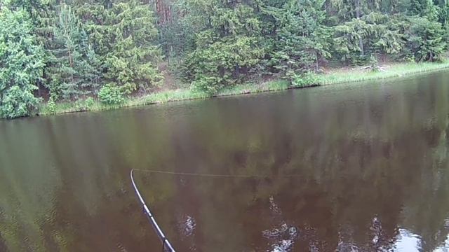 Ловля окуня микрожигом на плотине. смотреть онлайн