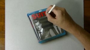 Drawing a Blu-ray box of SUITS stagione 3 - super sped-up video