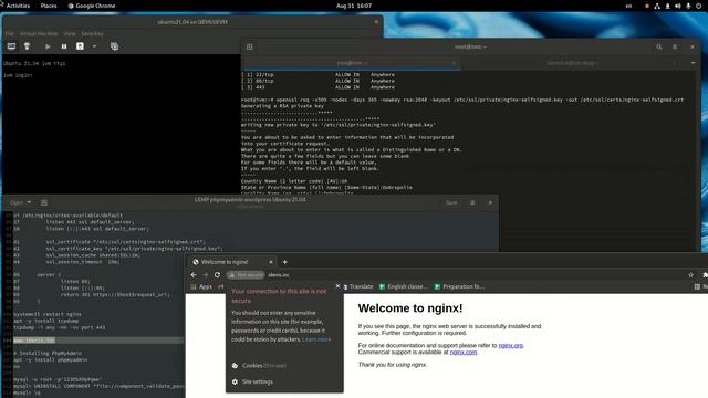 LEMP | Установка и настройка SSL [ NGINX ] | Ubuntu 21.04 смотреть онлайн