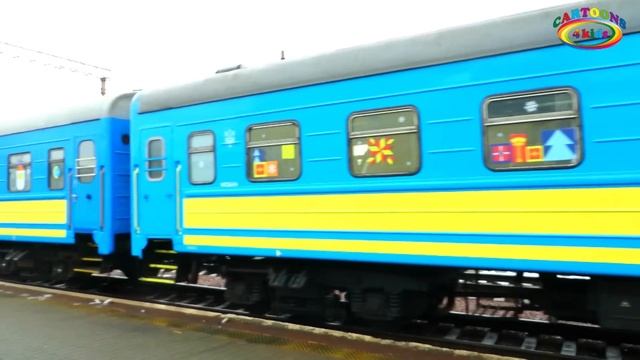 Городской транспорт и Железная дорога развивающее видео. Машинка, Автобус и Поезда для детей смотреть онлайн