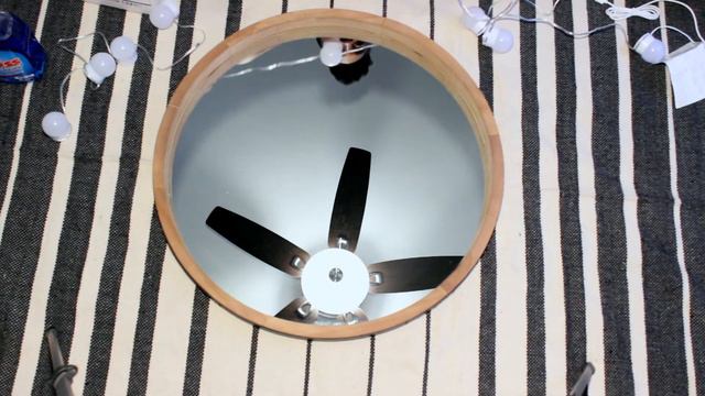 DIY VANITY MIRROR LIGHTS! NO tools | Cassiekaygee смотреть онлайн