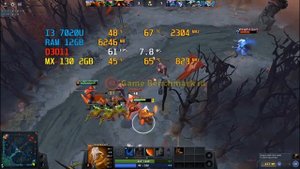 Тест I3 7020U MX 130  June 2021