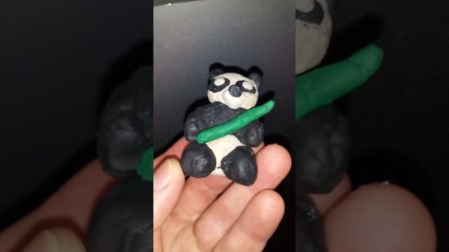 панда из пластилина..panda