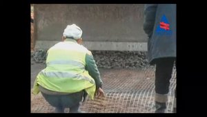 Строительство дороги с сеткой "Протэкт"