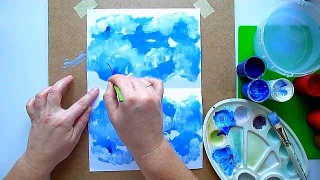 1 клас, урок 18, Малюємо монотипію "Зима". Тема: Пори року смотреть онлайн