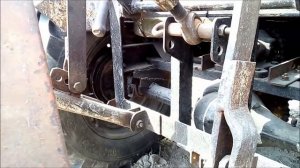 Самодельный трактор с двигателем "Москвич", КПП УАЗ