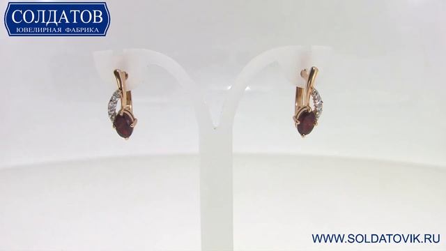 Исключительные золотые серьги с гранатом C2481T 2 77 смотреть онлайн