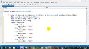 How to get Word application version using VB NET 2012