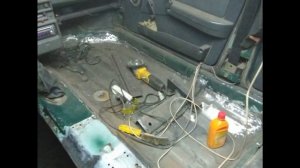 Процесс ремонта днища, переднего левого брызговика ВАЗ 2109