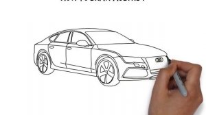 How to draw Audi RS 7