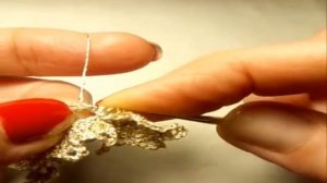 Мастер класс. Вологодское кружево крючком. Урок №4. Соединение вилюшки в повороте четырьмя сс3н.