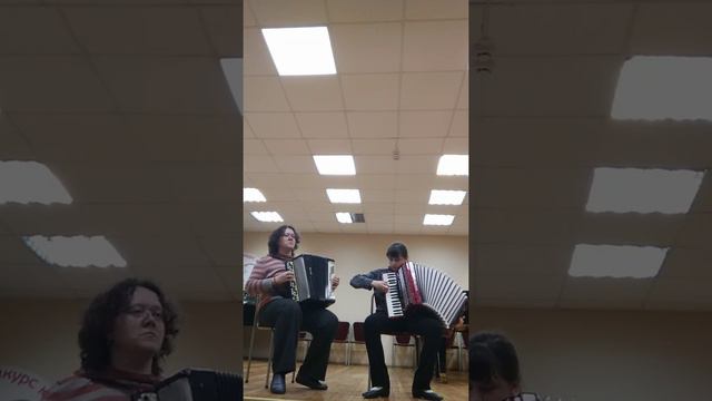 Дуэт "На прогулке". Лемешевская Лиза, аккордеон, 14 лет + учитель Добрунова С.Н. ДШИ номер 1 г.Минс смотреть онлайн