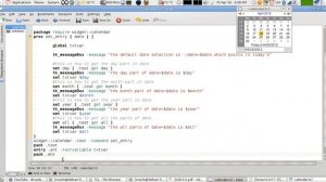 Programming in Tcl/Tk Lesson 36: Adding and Using A Calendar. (English Version)