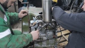 Двигатель уд2! Сборка двиг, испытание карб pz30 и глушителя из термоса с переделанным коллекторов!